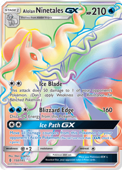 Alolan Ninetales-GX Guardians Rising #150