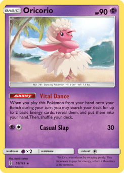 Oricorio Guardians Rising #55