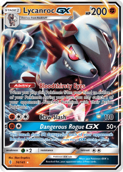 Lycanroc-GX Guardians Rising #74