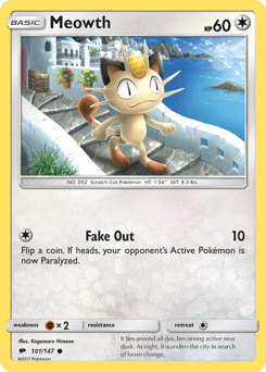 Meowth Burning Shadows #101