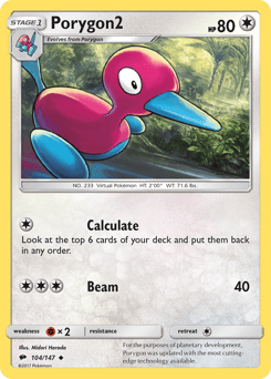 Porygon2 Burning Shadows #104