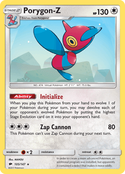 Porygon-Z Burning Shadows #105