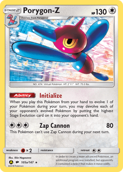 Porygon-Z Burning Shadows #105a
