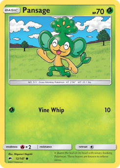 Pansage Burning Shadows #12