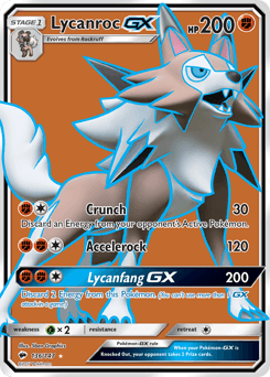 Lycanroc-GX Burning Shadows #136