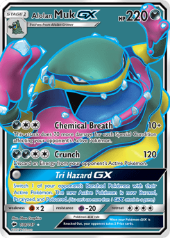 Alolan Muk-GX Burning Shadows #138