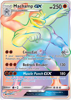 Machamp-GX Burning Shadows #154