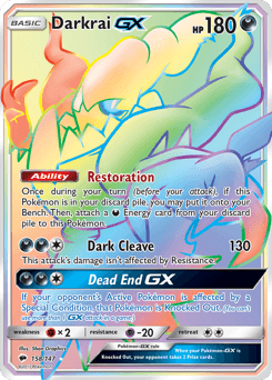 Darkrai-GX Burning Shadows #158