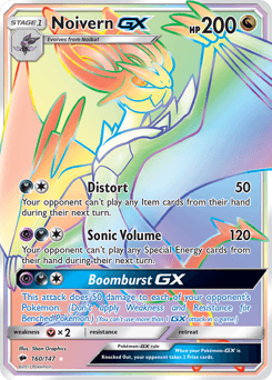 Noivern-GX Burning Shadows #160