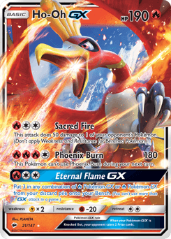 Ho-Oh-GX Burning Shadows #21