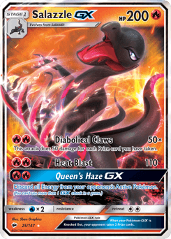 Salazzle-GX Burning Shadows #25