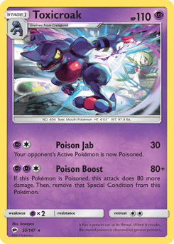 Toxicroak Burning Shadows #55