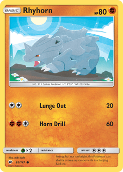 Rhyhorn Burning Shadows #65