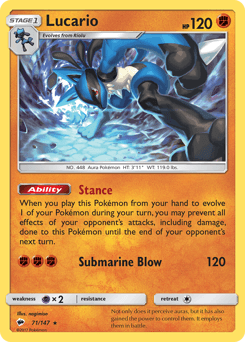 Lucario Burning Shadows #71