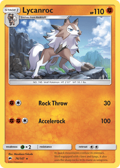 Lycanroc Burning Shadows #76
