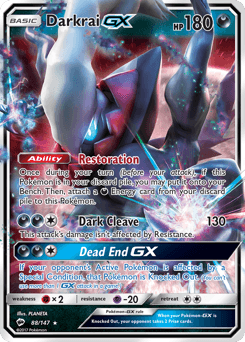 Darkrai-GX Burning Shadows #88