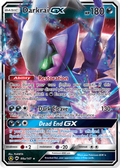 Darkrai-GX Burning Shadows #88a