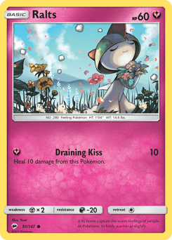 Ralts Burning Shadows #91