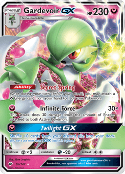 Gardevoir-GX Burning Shadows #93