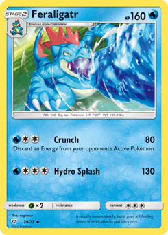 Feraligatr Shining Legends #20