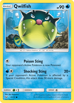 Qwilfish Shining Legends #21