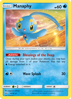 Manaphy Shining Legends #25