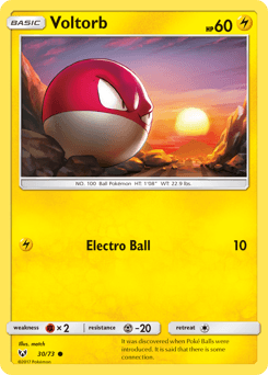 Voltorb Shining Legends #30