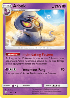 Arbok Shining Legends #37