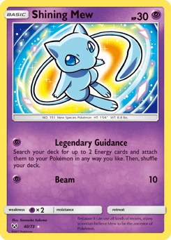 Shining Mew Shining Legends #40