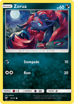 Zorua Shining Legends #52