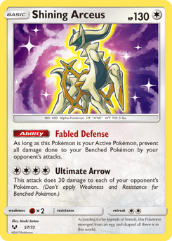 Shining Arceus Shining Legends #57