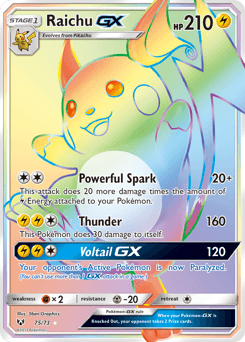 Raichu-GX Shining Legends #75