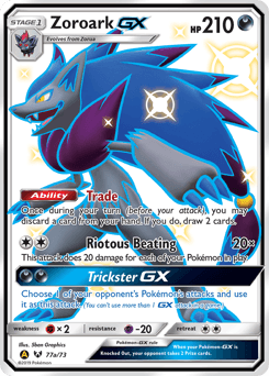 Zoroark-GX Shining Legends #77a