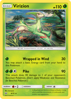 Virizion Shining Legends #8