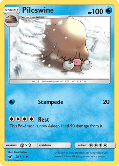 Piloswine Crimson Invasion #20