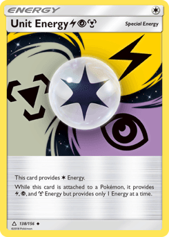 Unit Energy LightningPsychicMetal Ultra Prism #138