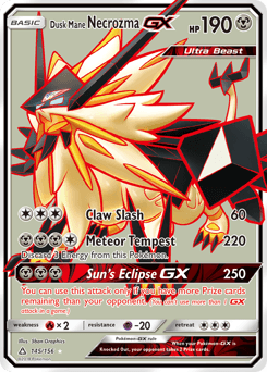 Dusk Mane Necrozma-GX Ultra Prism #145