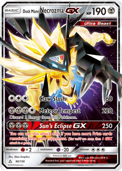 Dusk Mane Necrozma-GX Ultra Prism #90
