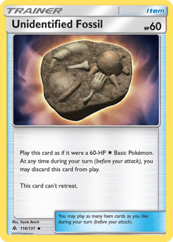 Unidentified Fossil Forbidden Light #116