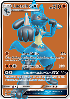 Lucario-GX Forbidden Light #122