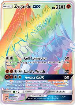Zygarde-GX Forbidden Light #136