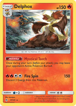 Delphox Forbidden Light #17