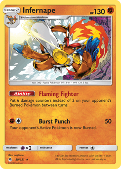 Infernape Forbidden Light #59