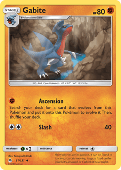 Gabite Forbidden Light #61