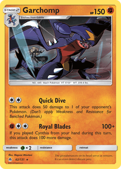 Garchomp Forbidden Light #62