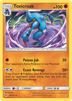 Toxicroak Forbidden Light #64