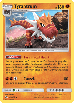 Tyrantrum Forbidden Light #69