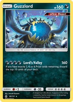 Guzzlord Forbidden Light #80