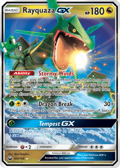 Rayquaza-GX Celestial Storm #109