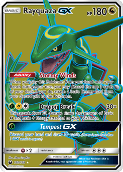 Rayquaza-GX Celestial Storm #160